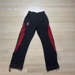 Nike Black and Red Athletic Pants